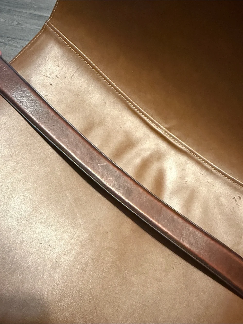Montana Silversmiths Brown Leather Belt with Gold Texas State Buckle